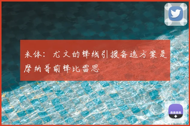 米体：尤文的锋线引援备选方案是摩纳哥前锋比雷思